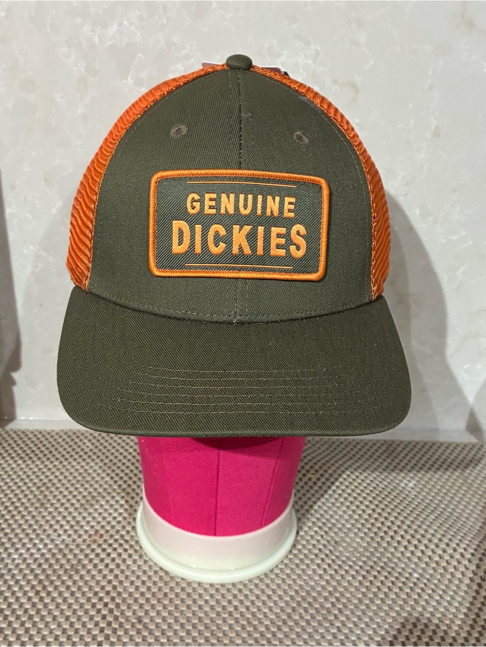 Genuine Dickies Twill Trucker Cap Adult One Size-Adjustable SnapBack